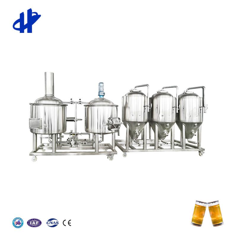 100L direct fire heating home brewed beer equipment